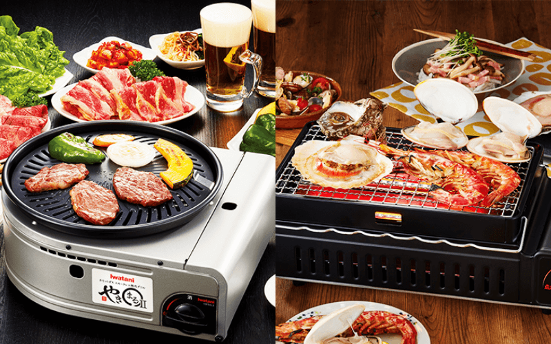 Grill for cassette gas