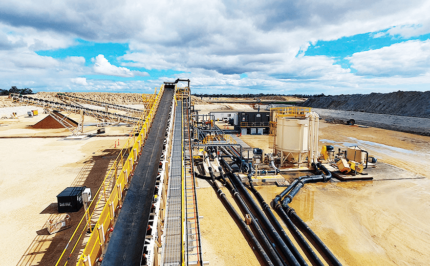 Handling of a wide range of raw materials